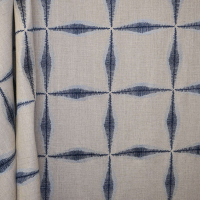 product image of Sample Quadrant Fabric in Navy/Blue 513
