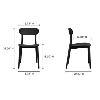 product image for Kent Outdoor Dining Chair Set Of 2 Moes Home Collection Mhc Qx 1017 02 19 15