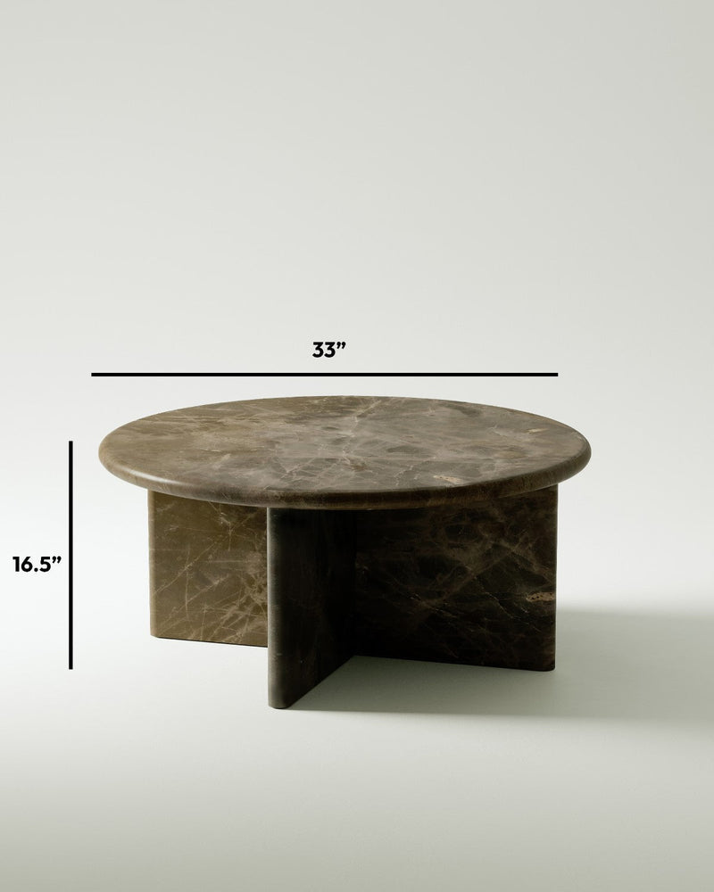 media image for plinth large circular marble coffee table csl3315 slm 18 293
