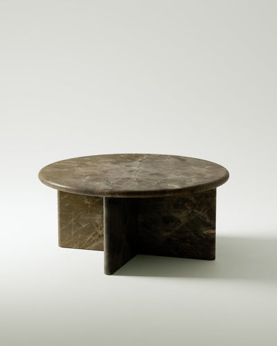 product image for plinth large circular marble coffee table csl3315 slm 3 93