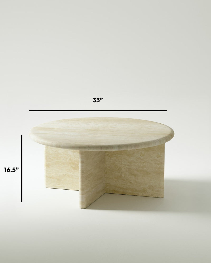 media image for plinth large circular marble coffee table csl3315 slm 19 273