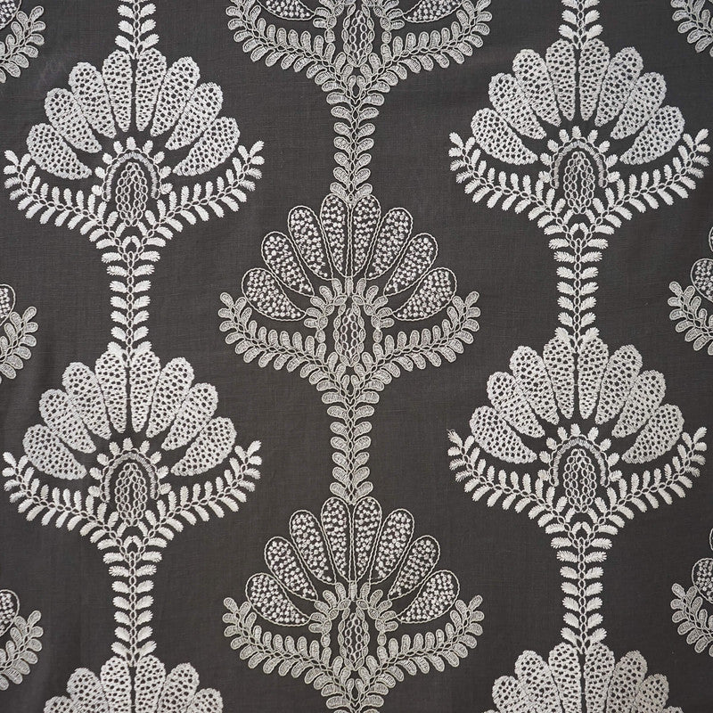 media image for Sample Ressina Fabric in Charcoal/Silver 290