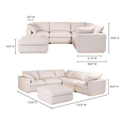 product image for Justin Signature Modular Sectional Taupe 8 68