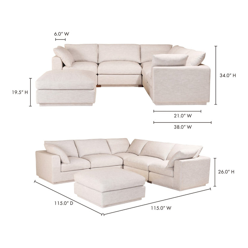 media image for Justin Signature Modular Sectional Taupe 8 217