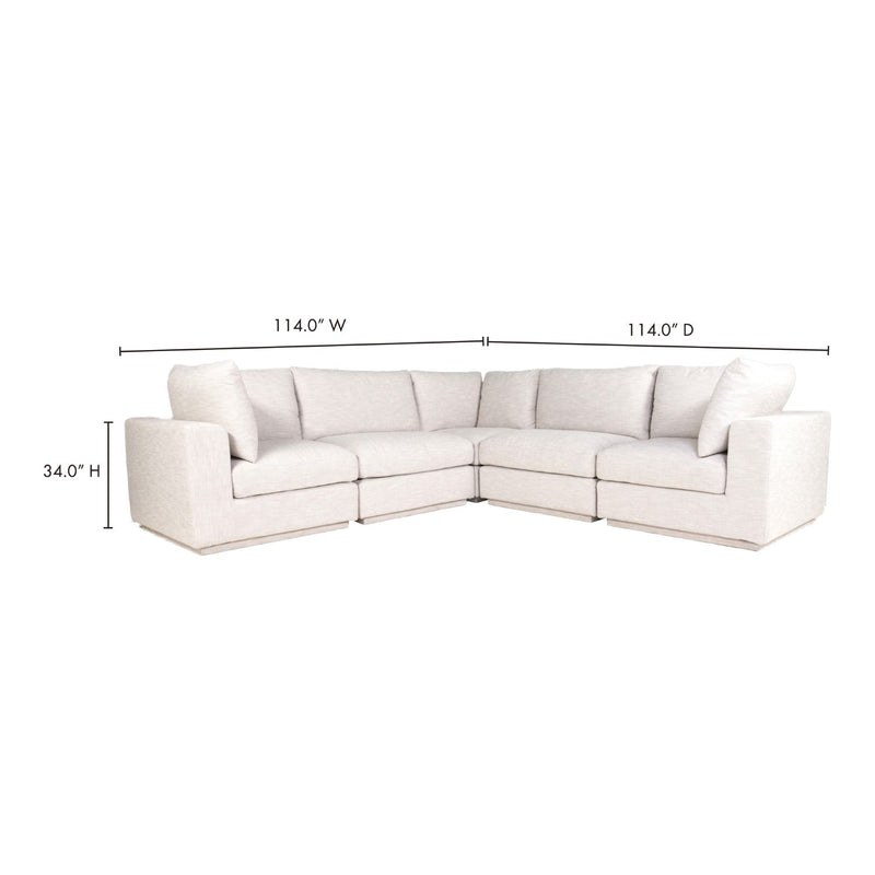 media image for Justin Classic L Modular Sectional Taupe 5 271