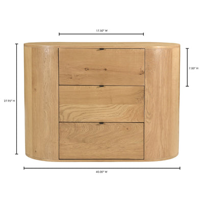 product image for Theo 3 Drawer Chest Natural 11 62