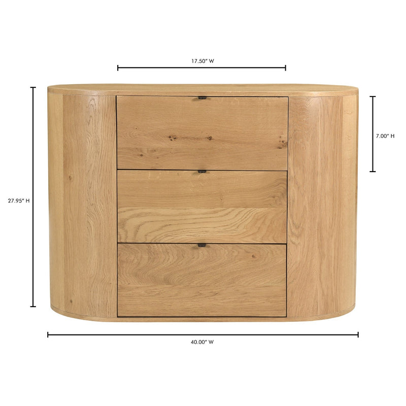 media image for Theo 3 Drawer Chest Natural 11 249