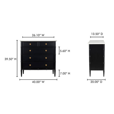 product image for Eleanor 5 Drawer Chest Moes Home Collection Mhc Rp 1060 02 12 53