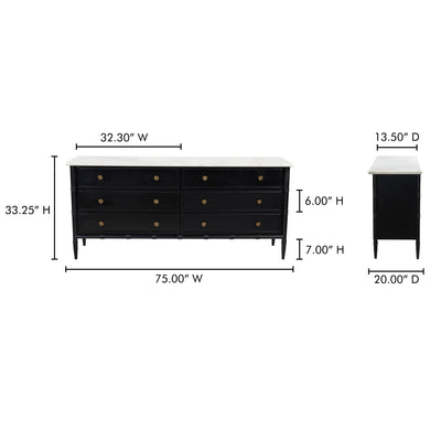 product image for Eleanor 6 Drawer Dresser Moes Home Collection Mhc Rp 1061 02 10 38