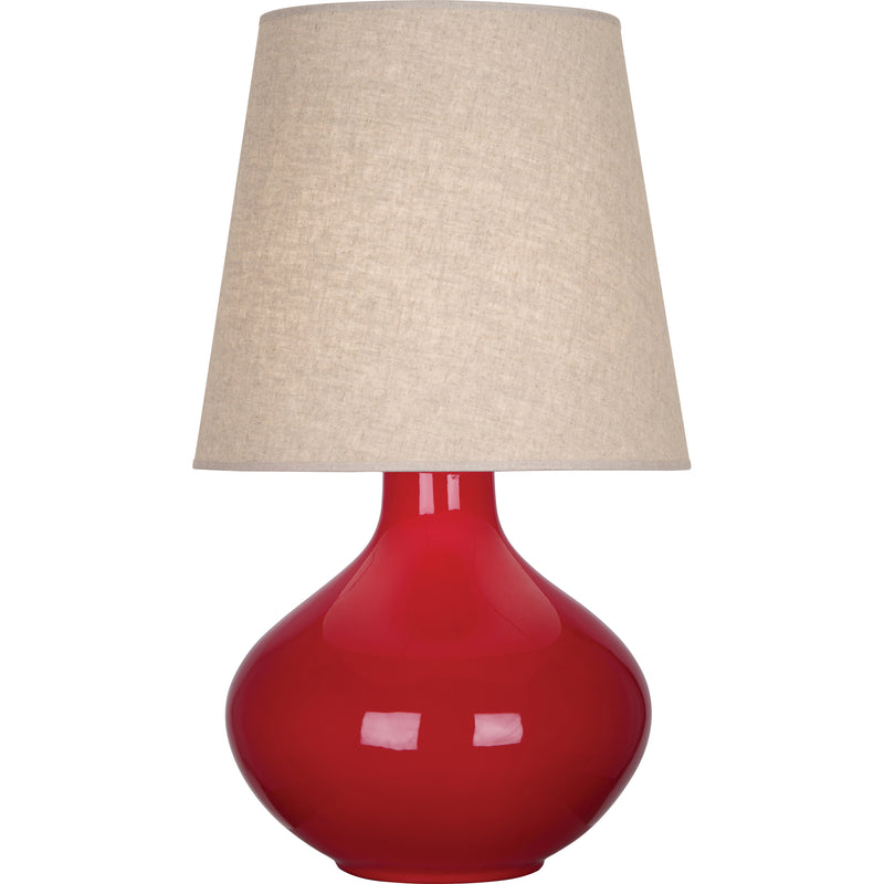 media image for June Table Lamp Multiple Colors With Buff Linen Shade Design By Robert Abbey 17 241