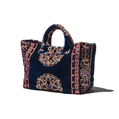 product image for Polyester Cotton Rug Fabric Bag Navy Blue 86