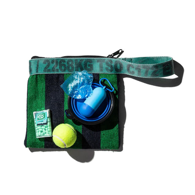 product image for Rug Pouch - Green x Navy Blue 10