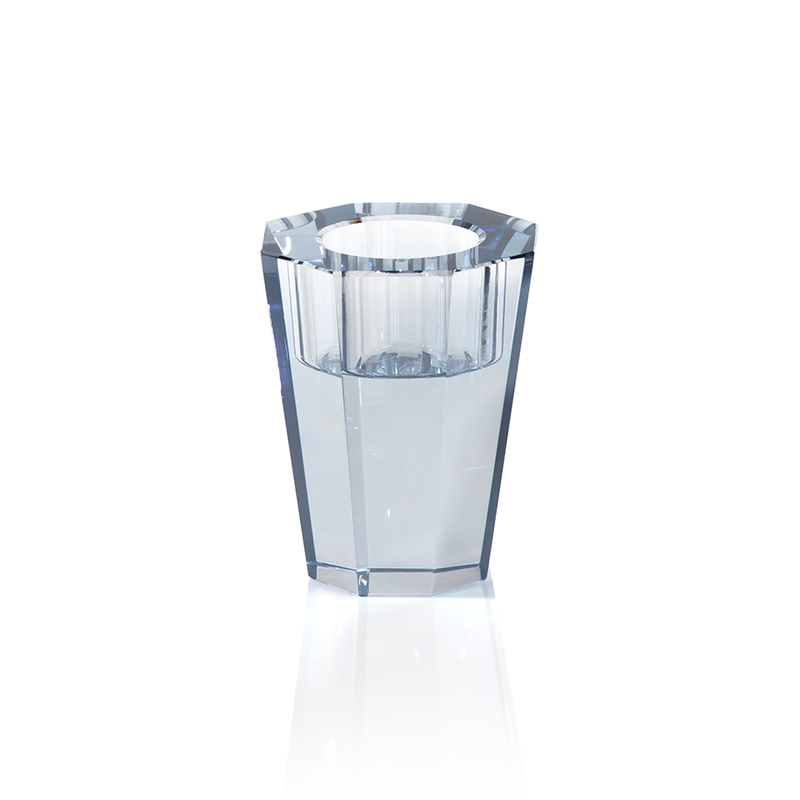 media image for Rafa Clear Crystal Tealight Candle Holder in Various Colors 289