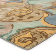bl71 petal pusher handmade floral green multicolor area rug design by jaipur 6