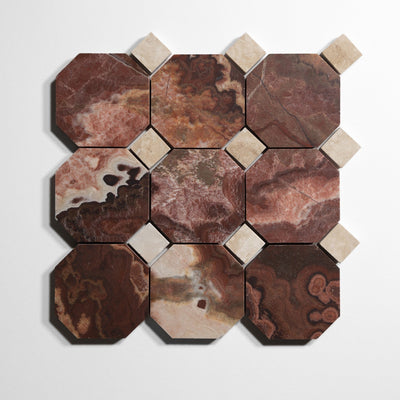 product image for red onyx 4 octagon by Designer Rug ro4oct sg 4 20