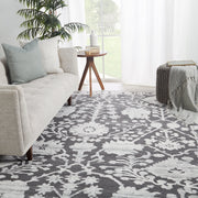 riona handmade floral gray white rug by jaipur living 5