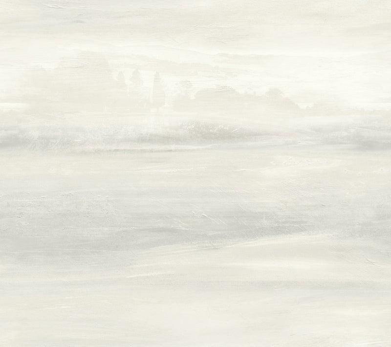 media image for Soothing Mists Scenic Wallpaper in White 218