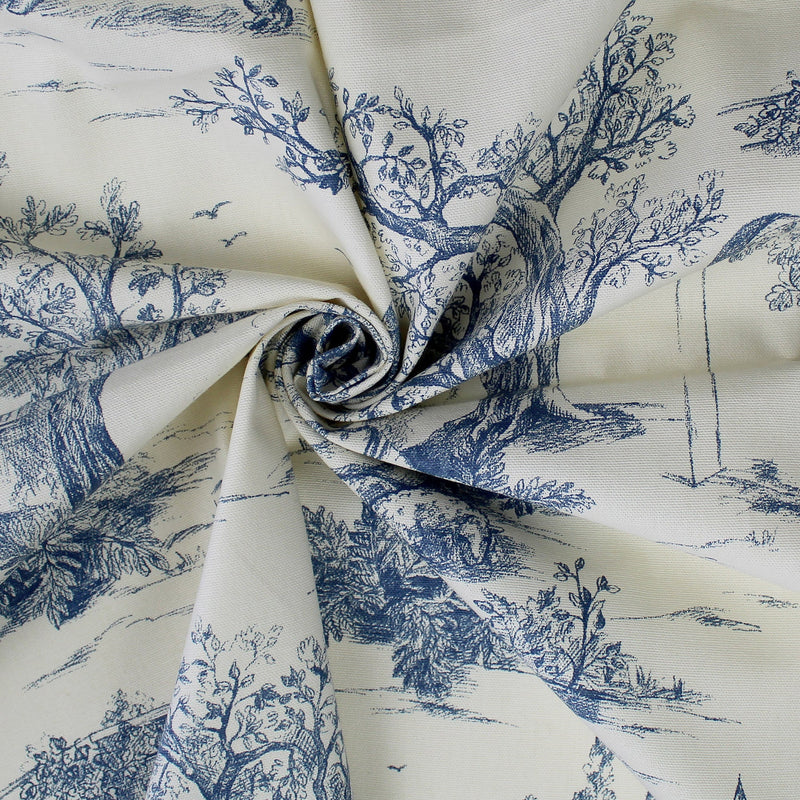 media image for archamps toile blue bedding by 6ix tailors arc clg blu cmf fd 3pc 4 263