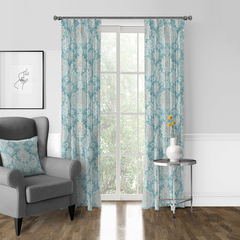 media image for osha aqua teal drapery by 6ix tailor osh med aqu pp 20108 pr 7 291