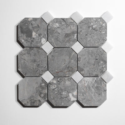 product image for sage gray 4 octagon by burke decor sg4oct sg 6 74