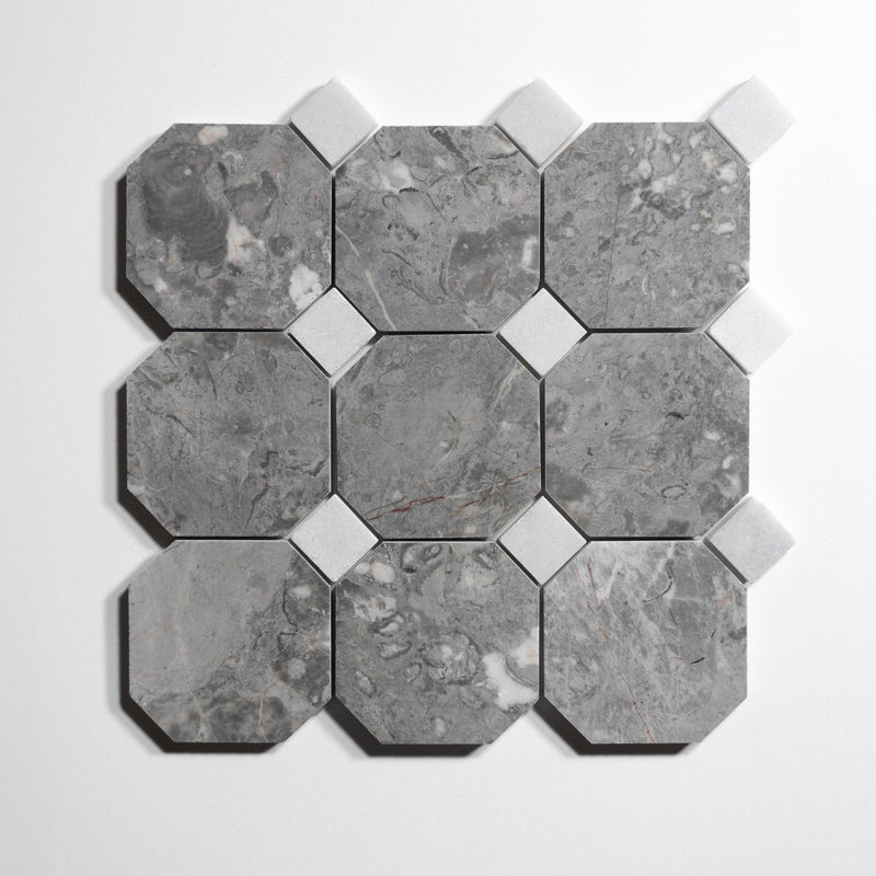 media image for sage gray 4 octagon by burke decor sg4oct sg 6 23