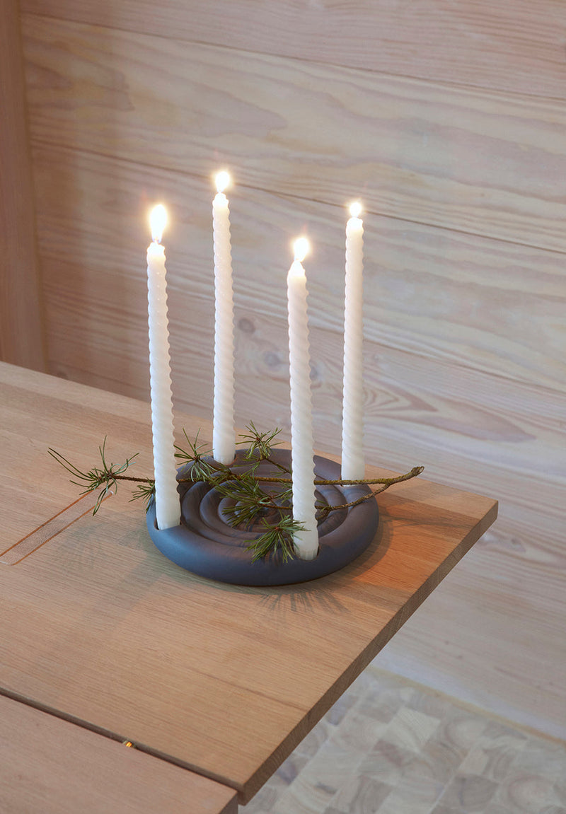 media image for savi advent candleholder midnight blue 5 23