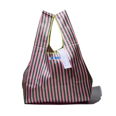 product image of School Tie Fabric Bag - Dark Green x Pink 585