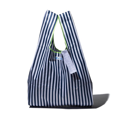 product image for School Tie Fabric Bag - Navy Blue x White 54