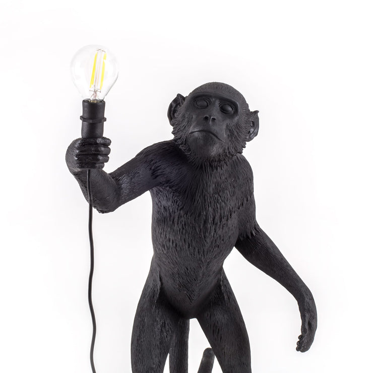 The Monkey Lamp in Black Standing Version