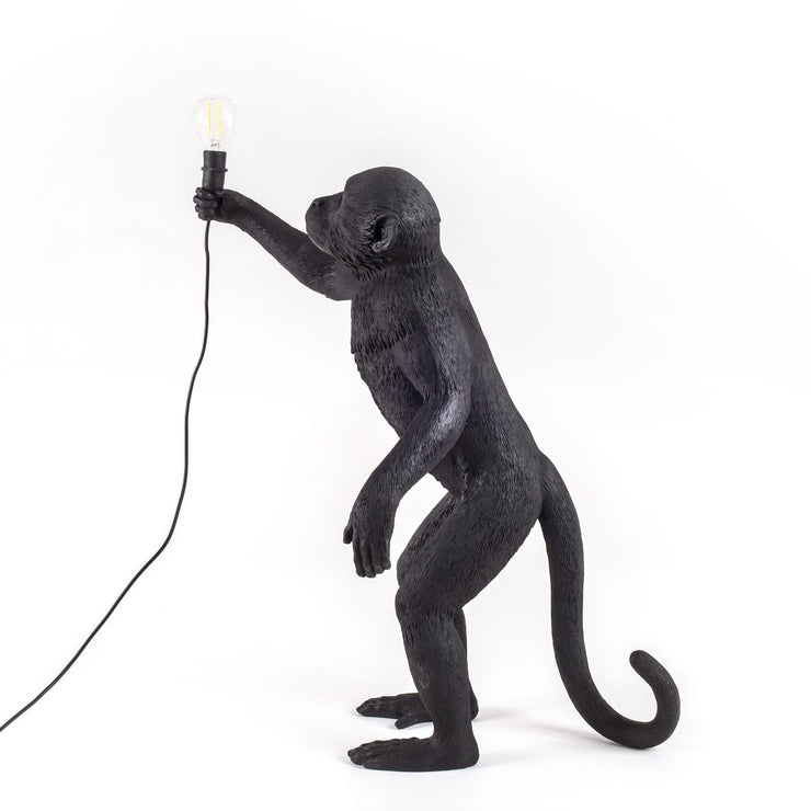 The Monkey Lamp in Black Standing Version