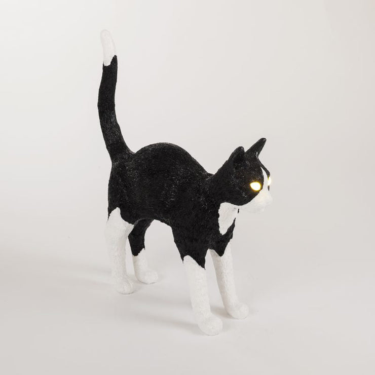 cat lamp felix in black white by seletti 2