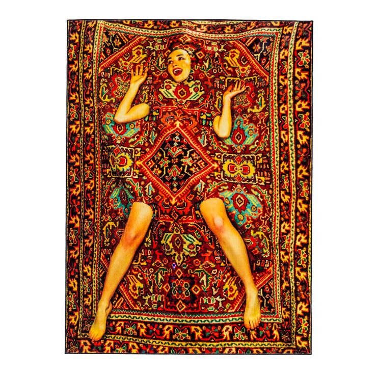 rectangular rug lady on carpet design by seletti 1