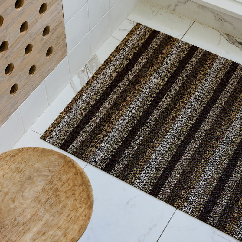 media image for Even Stripe Mocha Shag Chilewich Chw 200128 004 4 257