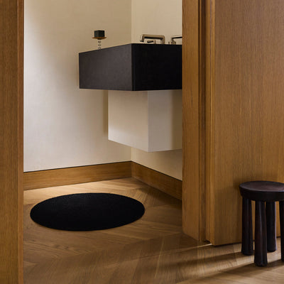 product image for Solid Black Shag Chilewich Chw 200387 001 5 19