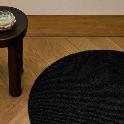 product image for Solid Black Shag Chilewich Chw 200387 001 4 43
