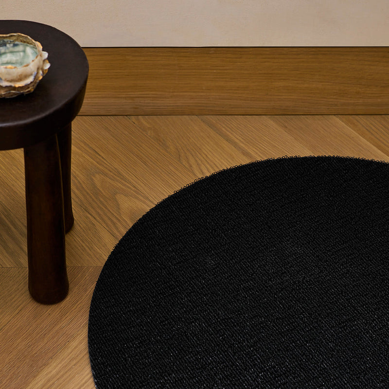 media image for Solid Black Shag Chilewich Chw 200387 001 4 245