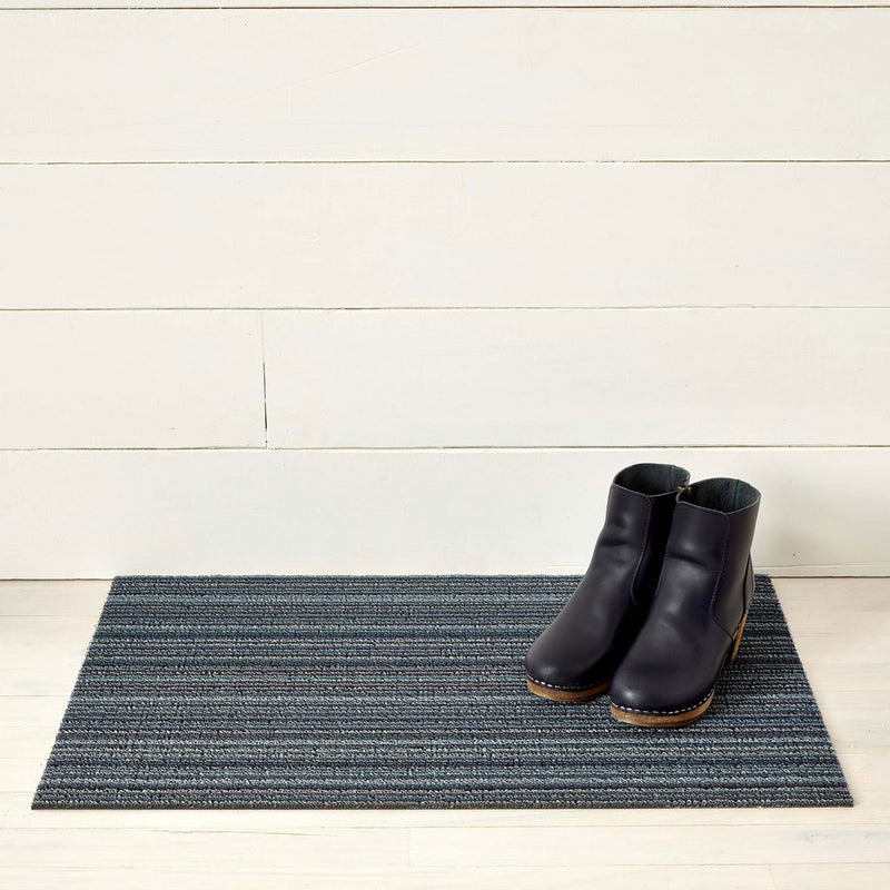 media image for Skinny Stripe Blue Shag Chilewich Chw 200134 017 2 239