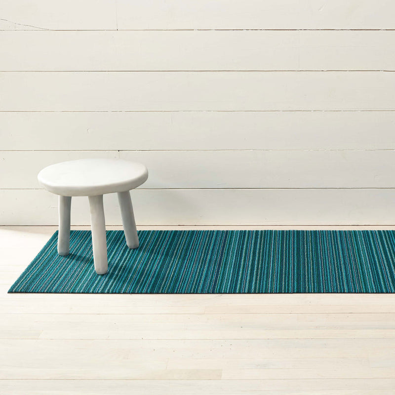 media image for Skinny Stripe Turquoise Shag Chilewich Chw 200134 016 3 262