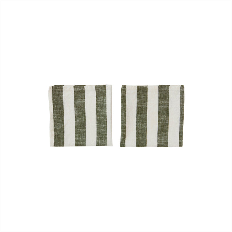 media image for striped napkin pack of 2 olive oyoy l300310 1 248