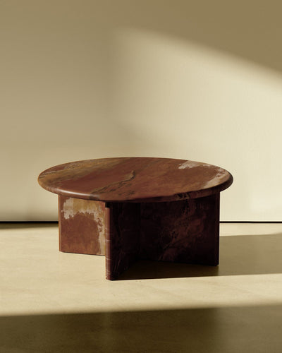 product image for plinth large circular marble coffee table csl3315 slm 26 3