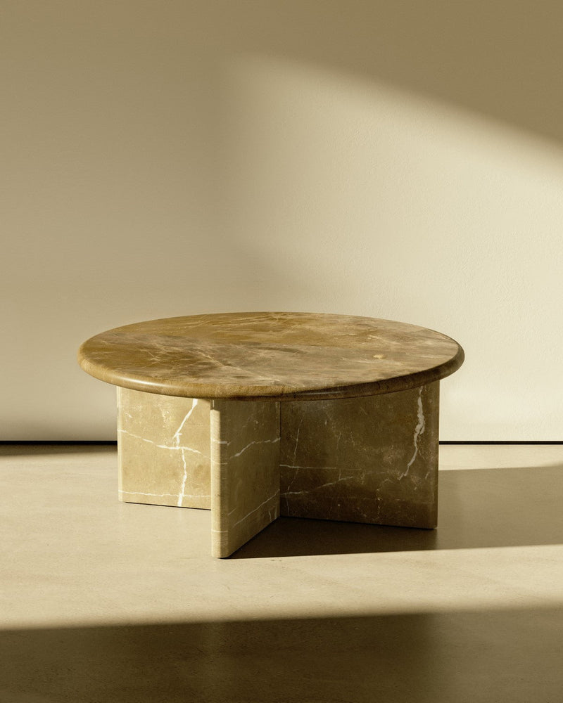 media image for plinth large circular marble coffee table csl3315 slm 24 255