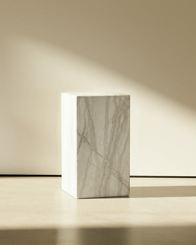 product image for plinth rectangle block marble table b22 slm 6 58