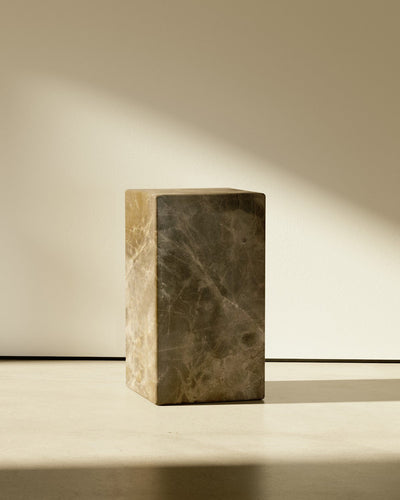 product image for plinth rectangle block marble table b22 slm 8 46