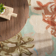 bl71 petal pusher handmade floral green multicolor area rug design by jaipur 11