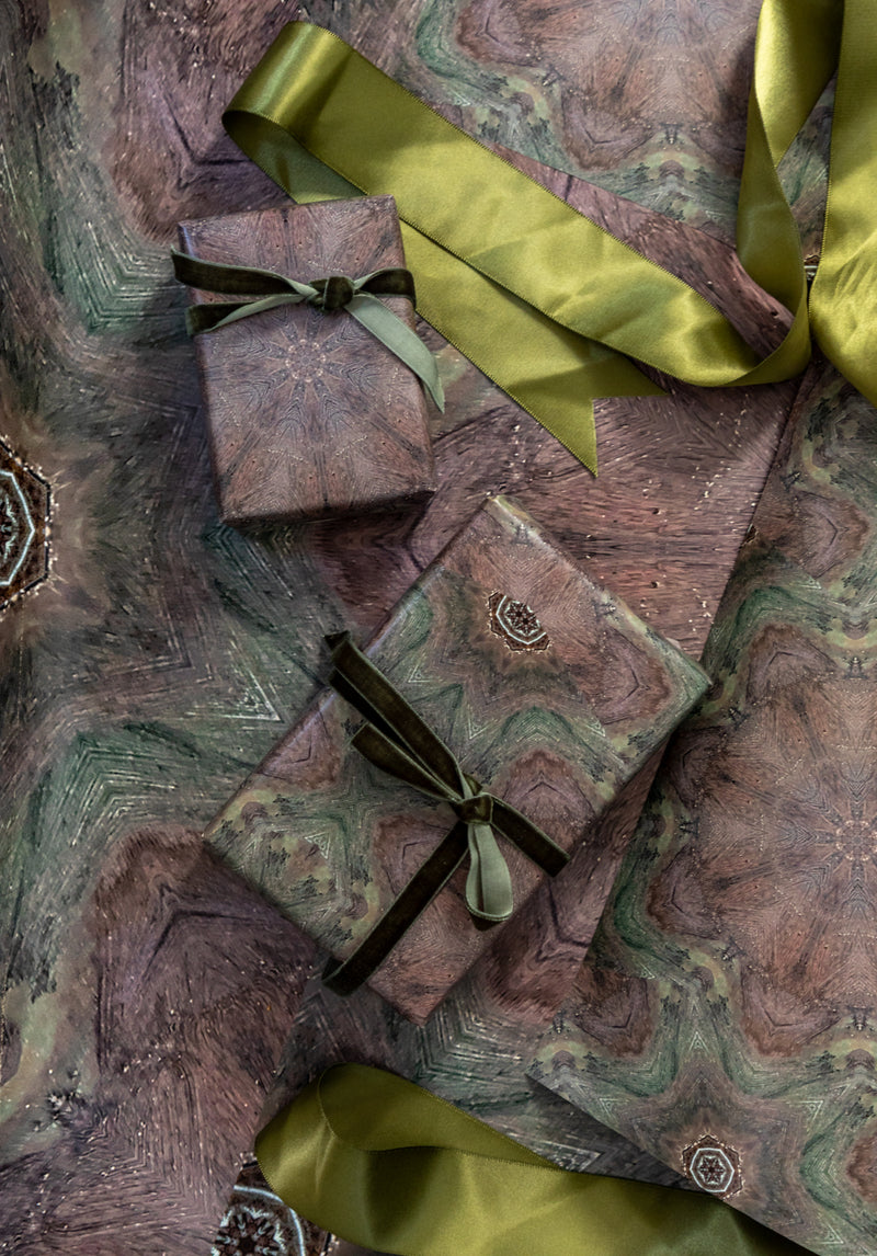 media image for Burgundy Forest Wrapping Paper 286