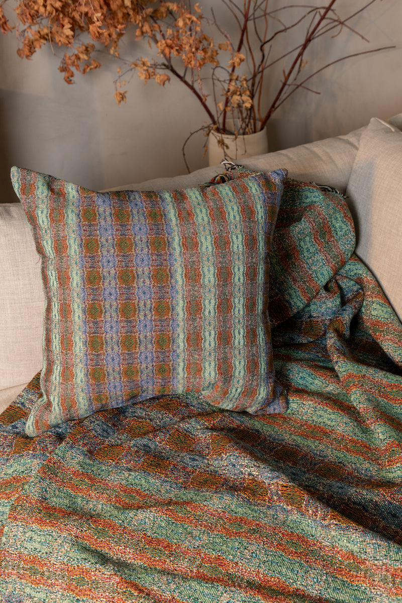 media image for New Plaid Woven Pillow 235