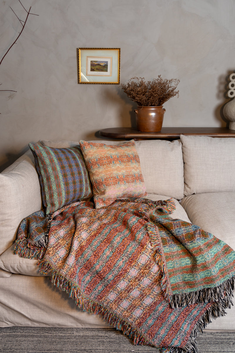 media image for New Plaid Woven Throw 242