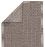 Iti Indoor/Outdoor Border Taupe & Grey Rug by Jaipur Living