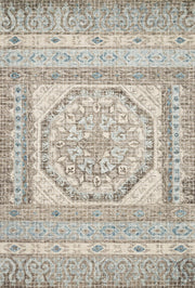 Tatum Rug in Stone and Blue by Loloi