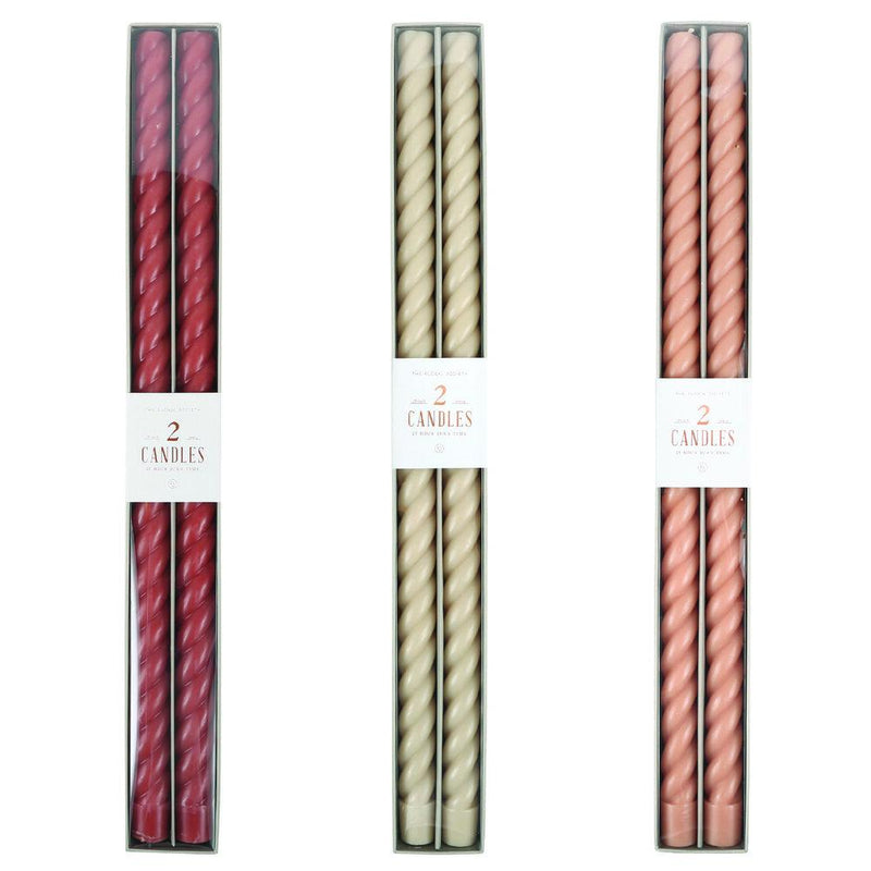 media image for Fancy Taper Candles in Various Colors & Styles 212